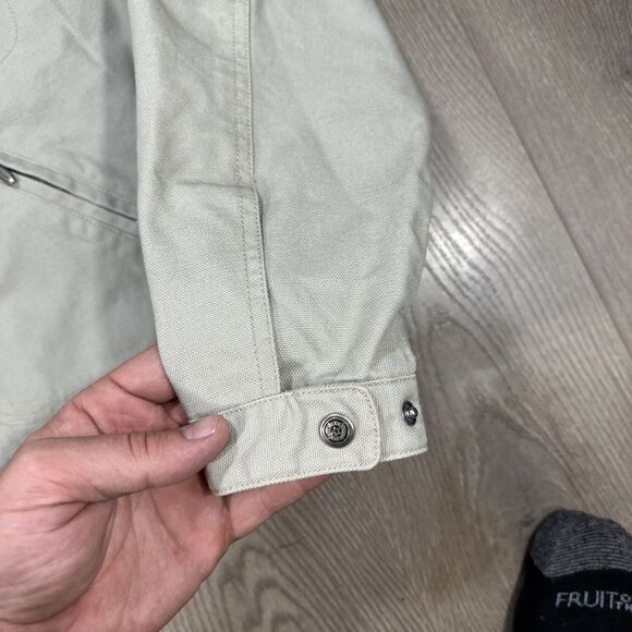 Harley Davidson Women’s Embroidered Riding Jacket Canvas Tan Size Large - Picture 3 of 7